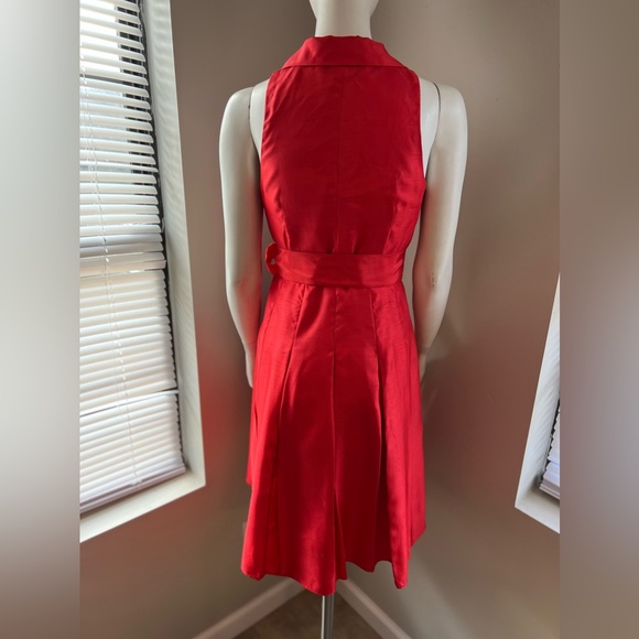 Evan Picone red satin dress size 6p - Picture 6 of 6